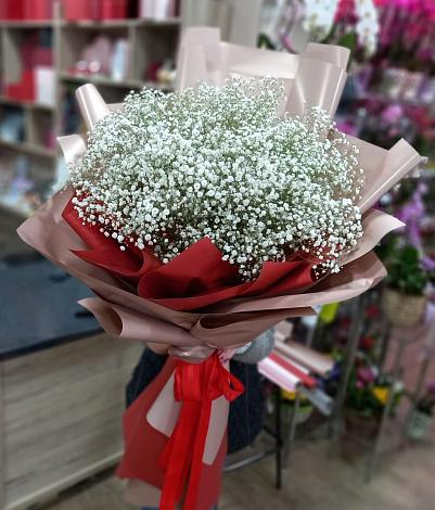 Букет цветов из: Гипсофила в Звенигороде