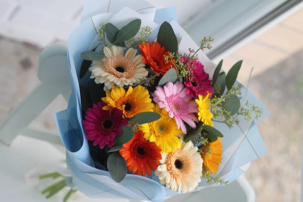 Букет цветов из: Герберы в Звенигороде