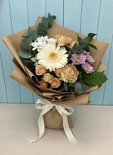 Букет цветов из:  Герберы и Хризантемы в Звенигороде