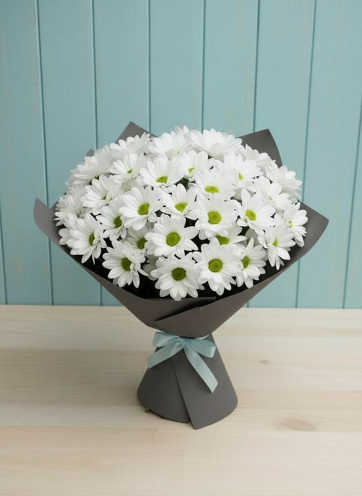 Букет цветов из: Хризантемы в Звенигороде