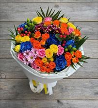 Букет цветов из:  Розы и Хризантемы в Звенигороде