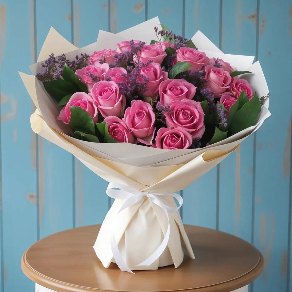 Букет цветов из: Розы в Звенигороде